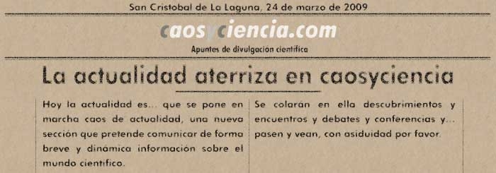 Comienza una nueva seccin: caos de actualidad