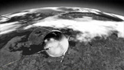 Sputnik 1 se deja or alrededor de la Tierra