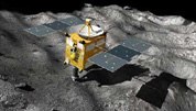La sonda Hayabusa en el asteroide Itokawa